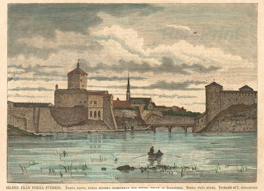 Narva, the bridge to Ivan city