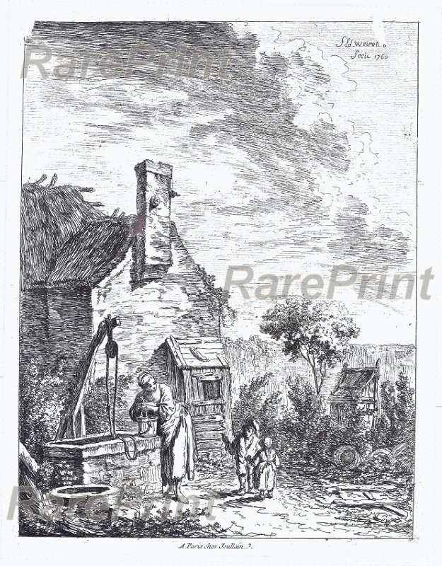 Woman at the Well — engraving — &nbsp; "A Paris ches Joullain" Woman at the Well. &nbsp; Technique, Material:&nbsp;Etching / Paper Artist:&nbsp; &n...