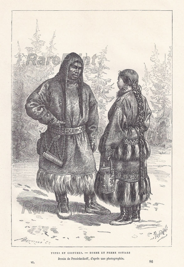 Ostyak man and woman
