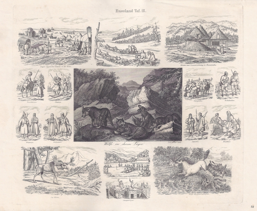 Russia, scenes of local life