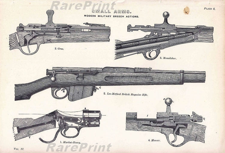 Vintage rifle bolt systems