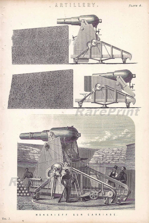 Artillery, Carriage Moncrieff