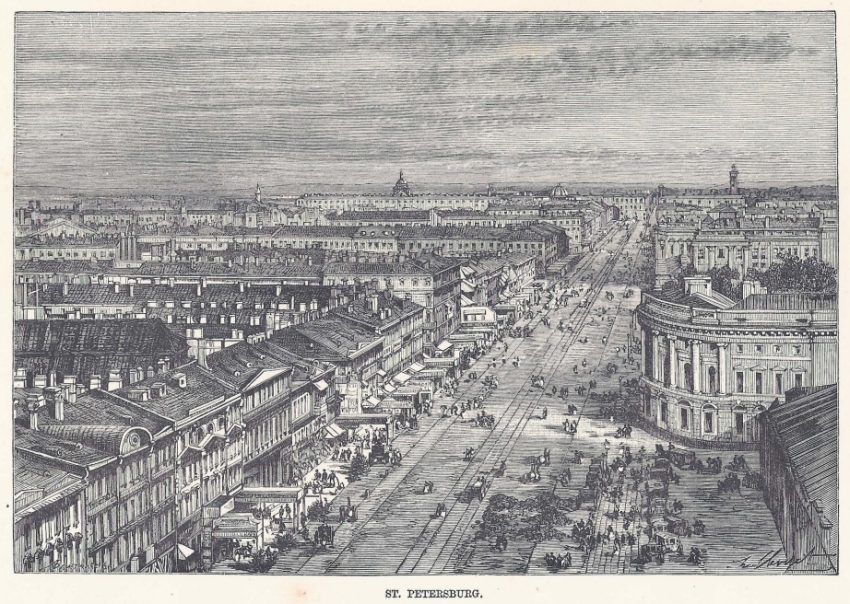 Nevsky Prospect, view from above