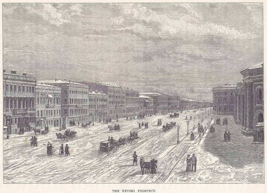 Nevsky Prospect, view in winter