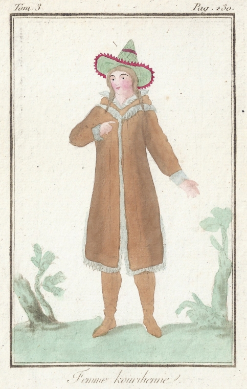 Kurilian Woman — engraving — &nbsp; Kurilian Woman "Femme Kourilienne" Antique copper engraving from a book "Costumes Civils Actuels de Tou...