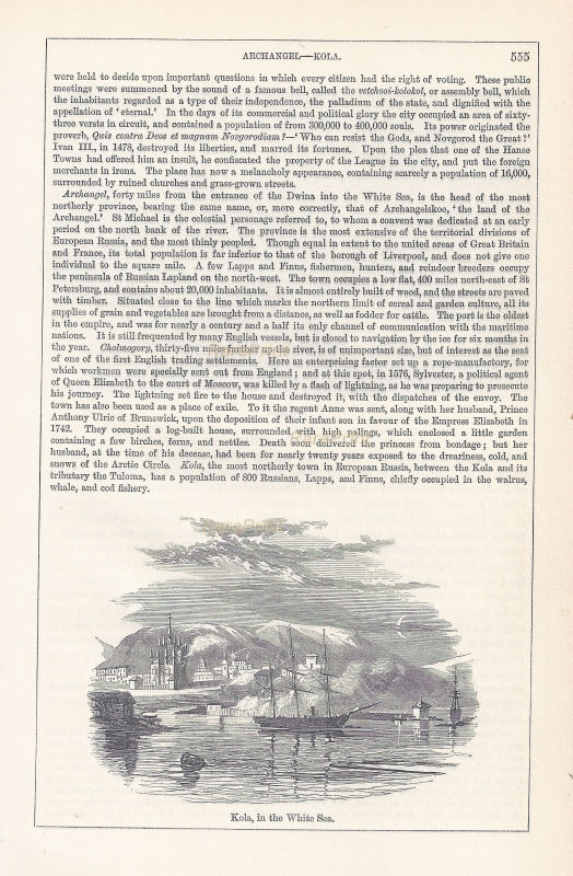 Kola, in the White Sea