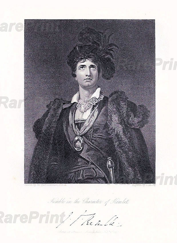 John Kemble — engraving — &nbsp; John Kemble. Kemble in the Gharacter of Hamlet. &nbsp; John Philip Kemble ( 1757 - 1823) was an English actor. He was ...