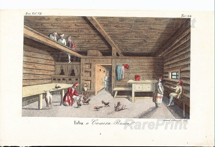 Russian loghouse or Izba