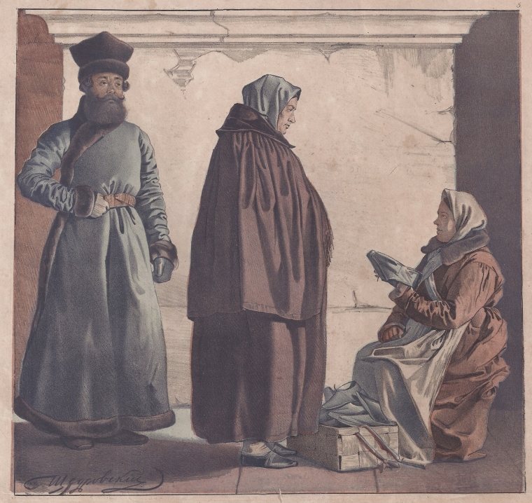 Cabman in winter clothes