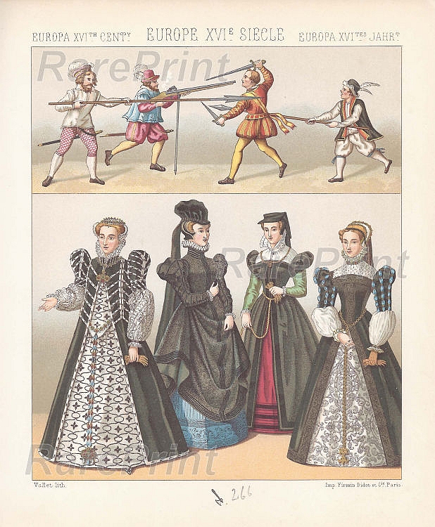 Europe XVI centuries. Historical costume (3)